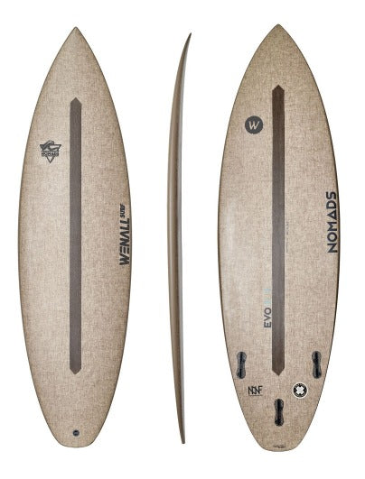 Shortboard EVO Linen -Wenall Surf - i samarbete med Nomads Surfing